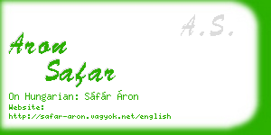 aron safar business card